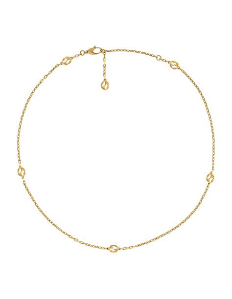 collana gucci doppia f|Collana Gucci Interlocking in Oro Giallo con Dettagli Doppia G.